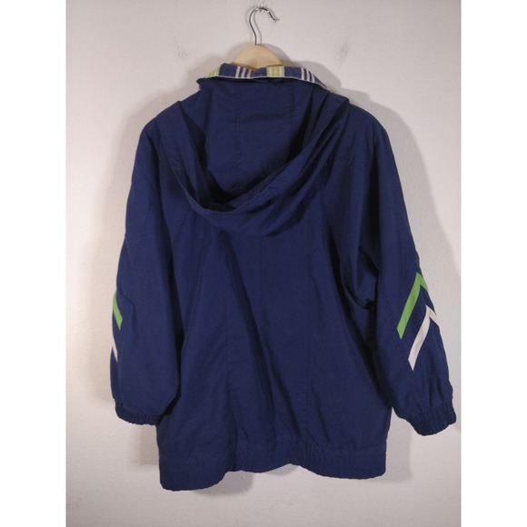 3/$20 Vintage Current Seen Navy Blue Windbreaker Jacket M - Picture 4 of 7